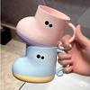 Cute Shoe Shape Brush Cup Toilet Cup Children Couple Toothbrush Cup Patchwork Plastic Student Mouthwash Cup Student