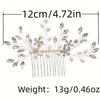 Wedding Crystal Flower Pearl Hair Comb Pin Band Party Rhinestone Hairpin Headband Tiara Wedding Bridal Hair Accessories Jewelry