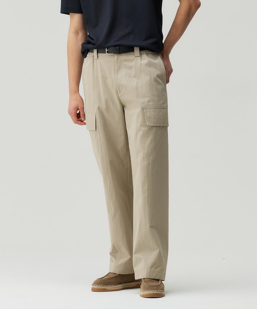 MINDBRIDGE [Couture] Wide Cargo Modified Full Elastic Waist Pants