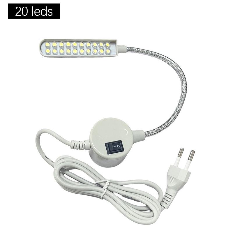 10/20/30 LEDs Industrial Lighting Sewing Machine Night Lights Home With Magnetic Flexible Adjustable For Base Adsorbed Work Lamp