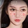Halloween Christmas Heart Face Tattoo Stickers, Cute Party Makeup Heartbeat Love 4pcs