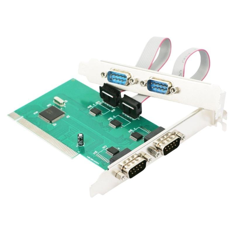 PCIe Serial Parallel Card, PCIExpress To RS232 Port & Printer LPT Adapter for Desktop PC Windows10