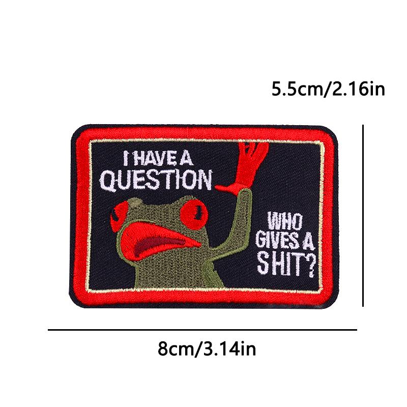 Tactical Morale Patch Embroidery Iron On Motivational Quote For Backpack Gear Metal Style Military Sewing Embroidered Design