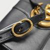[Pre-Owned] Arli Gold Logo Double G Metal Accessory Leather Small Square Crossbody Shoulder Bag - Good #NWZYP3