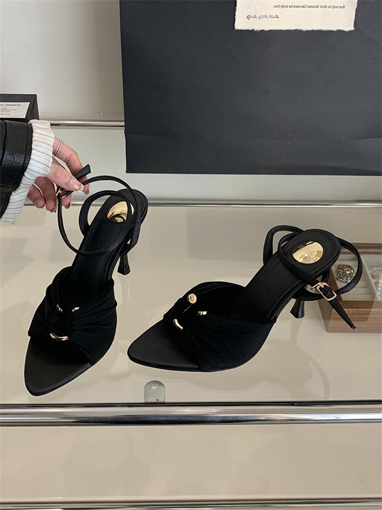 PesstweiFashion Street Style Elegant Thin High Heels Woman Pumps Pointed Toe Slingbacks Stripper Party Dress Shoes