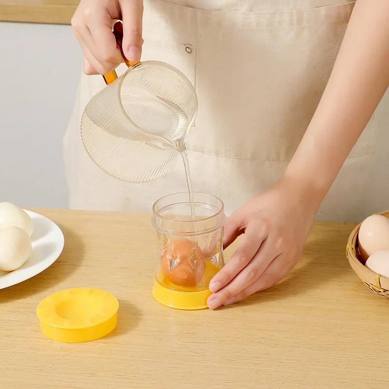 Sgusciatrice per Uova a Manovella Automatica Domestica Apri Uova Strumento Completamente Automatico Piccoli Gadget da Cucina per Uova Sode