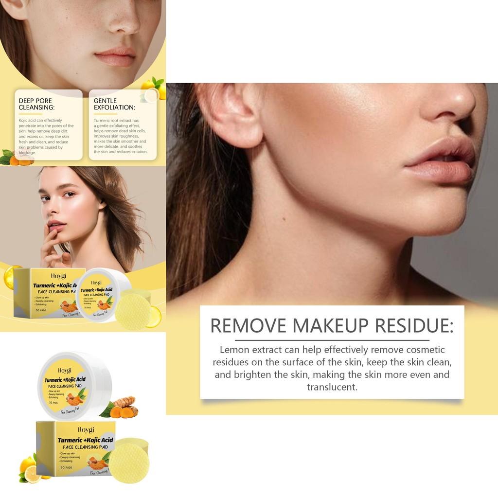 Hoygi Gentle Turmeric Cleansing Pads For Deep Pore Cleansing And Hydration