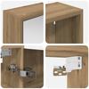 Bathroom Cabinet Set 3 Pcs 126 X 16 X 62.5 Cm Particleboard