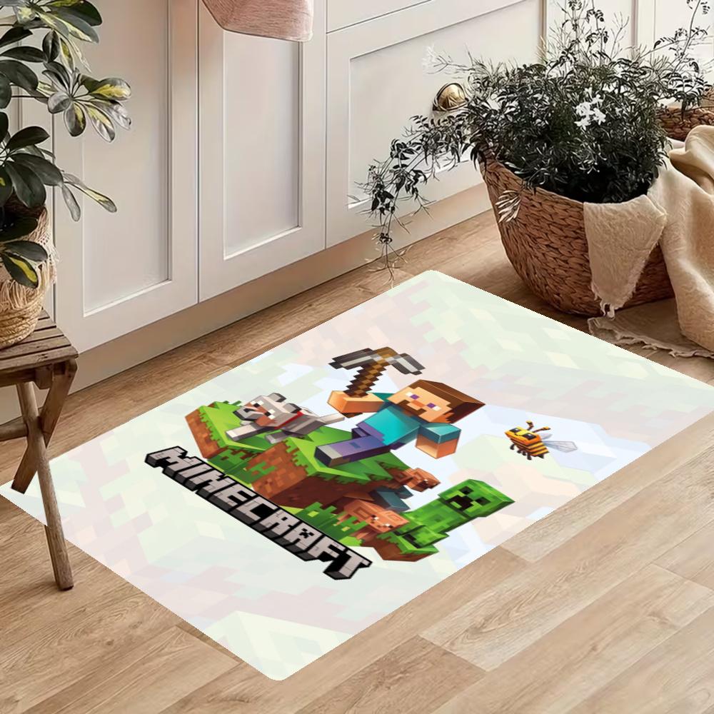 Minecraft Kitchen Floor Mat Nonslip Washable Soft Carpet Doormat Suitable For Bedroom Living Room Kitchen And Bathroom Home Decor