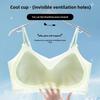 Summer New Ice Silk Backless Tank Top Bra Women's Sleeveless Seamless Sleep Bra Fixed Cup Thin Style Bra From China Mainland
