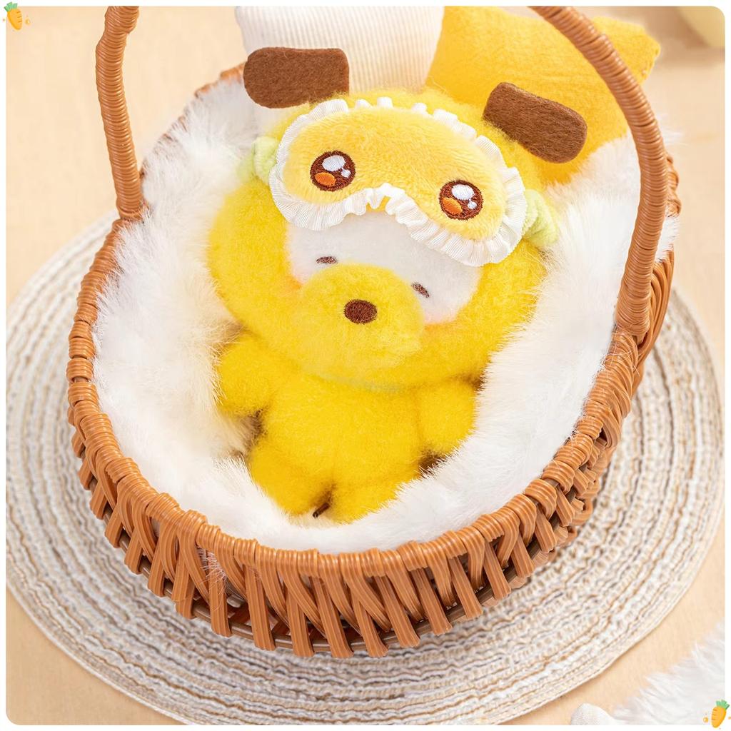 Squinting Sleepwear Series Stitch Plush Blind Box, Nick Judy Cute Plush Doll Backpack Pendant Decor Trendy Toy Mystery Box Gift