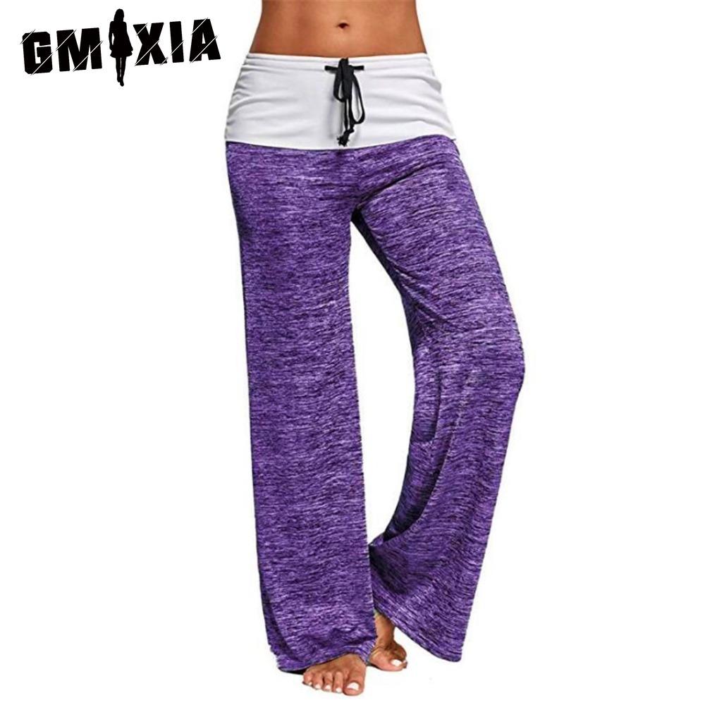 

GMXIA Женские модные повседневные брюки и капри с однотонным принтом XXL фиолетовый