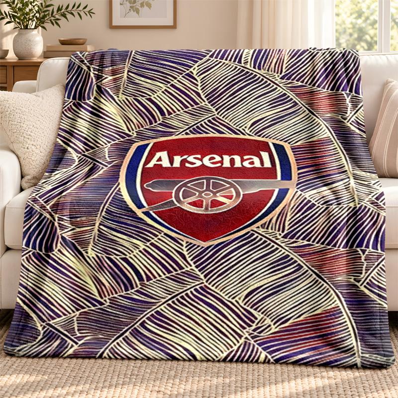 Arsenal F.C. blanket Flannel Blanket Soft Cozy Plush Throw for Sofa Bed Lightweight Home Decoration Outdoor camping