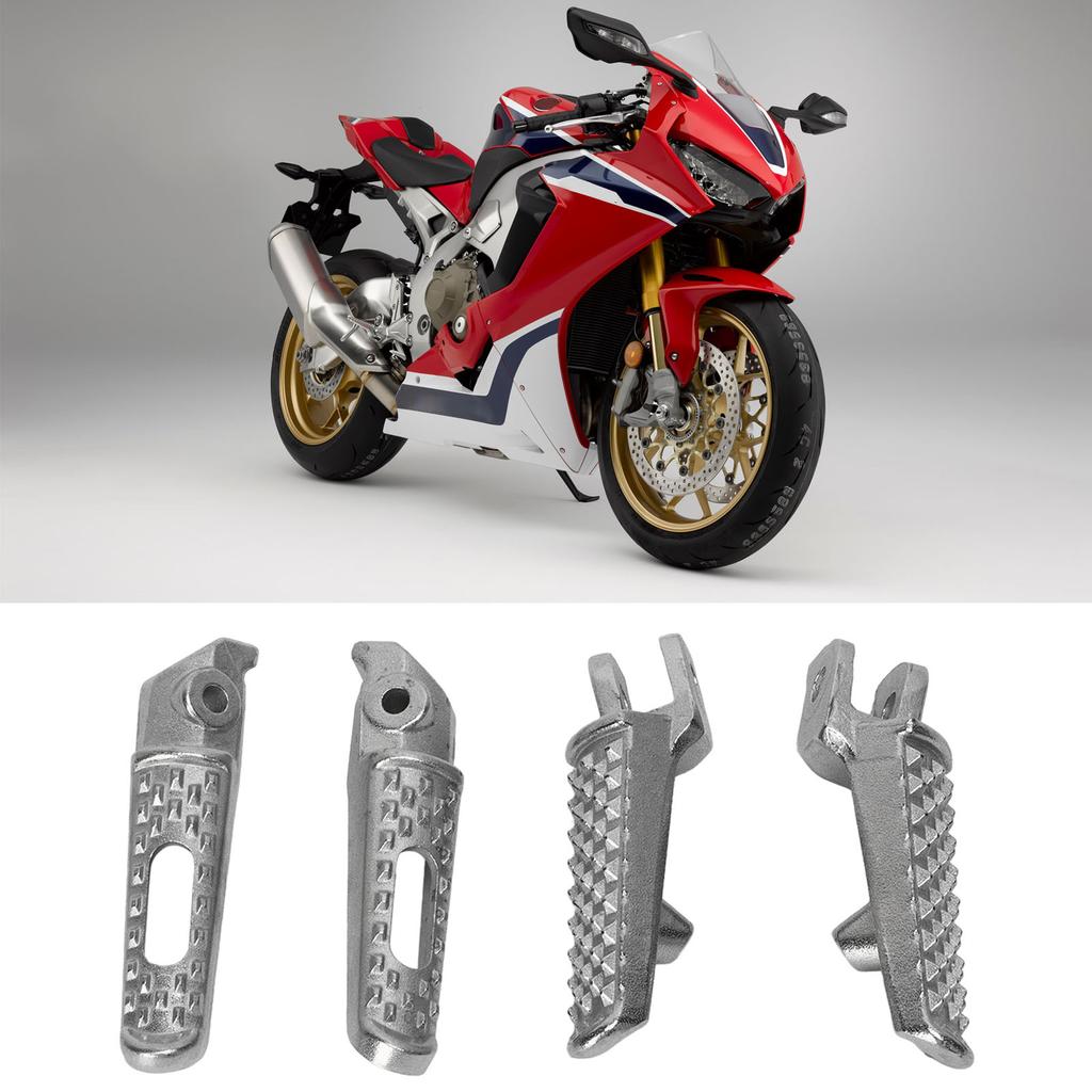 Motorcycle Foot Pegs Complete High Strength Strong Grip Replacement for CBR600 F4I 2001‑2008