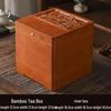 Dvouvrstvá bambusová krabička na skladování čajových koláčů