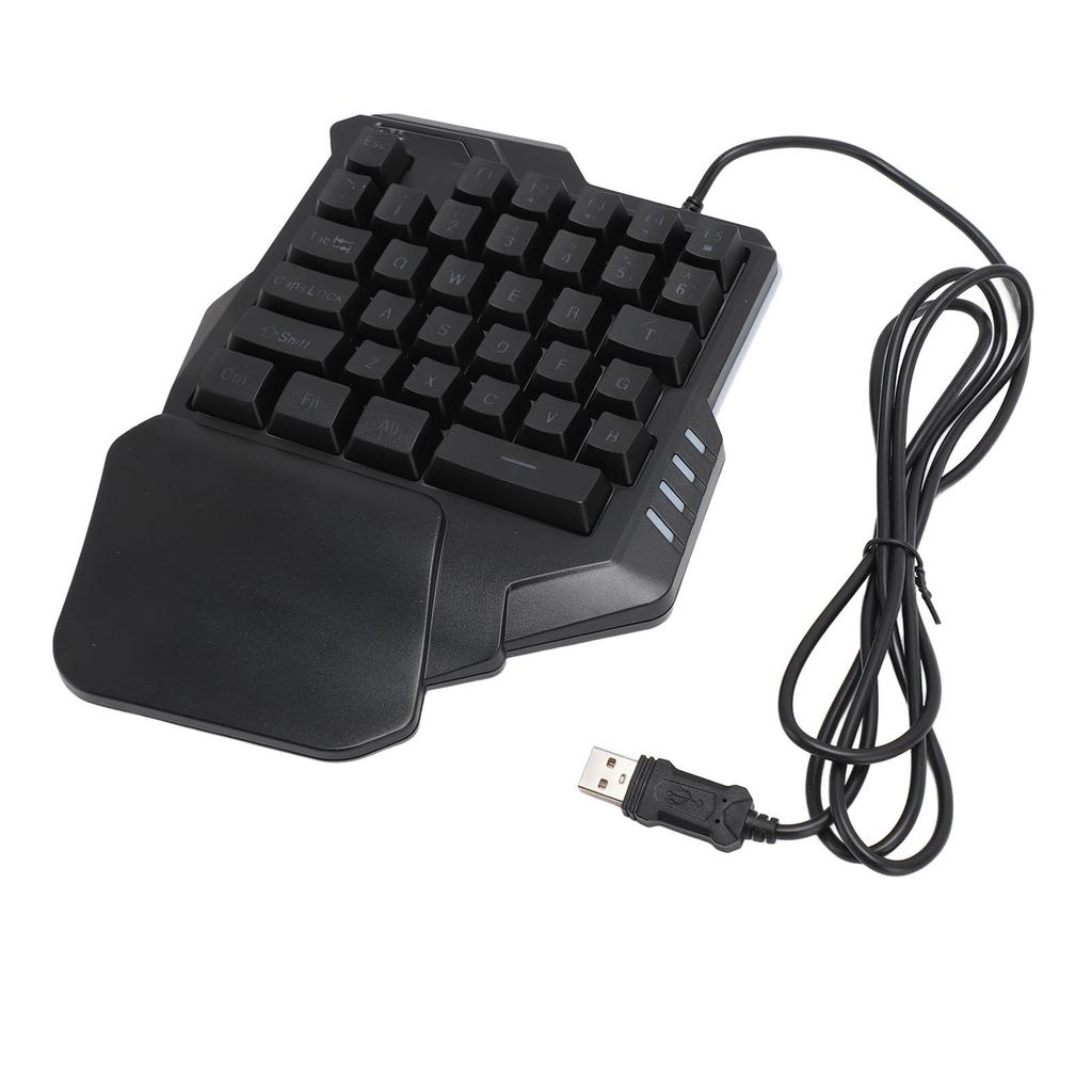 One Handed Gaming Keyboard 35 Keys Portable Gaming Keypad Backlight Gaming Keypad Ergonomic Gaming Controller for