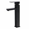 Black Plated Lavatory Wash Tall Basin Sink Mixer Faucets Basin Sink Faucet Hot & Cold Single Handle Mixer Bathroom Tap