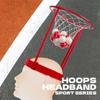 2 balení Head Hoop Basketbal Společenská hra pro děti a dospělé Karnevalová hra Nastavitelná čelenka na basketbalovou síť s 20 míčky