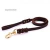 Genuine Cowhide Leather Dog Leash for Golden Retrievers & German Shepherds - Durable Walking Rope