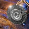 Wire Wheel Brush Hex Shank Crimped Cup Brush Paint Removal Cleaning Rust Steel Brushes Power Rotary Grinding Polishing Tools