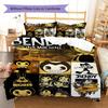 Bendy Pattern Bedding Quilt Set Quilt Cover Pillowcase Home Decoration Gift (1 * duvet cover + 2 * pillowcase, without core)