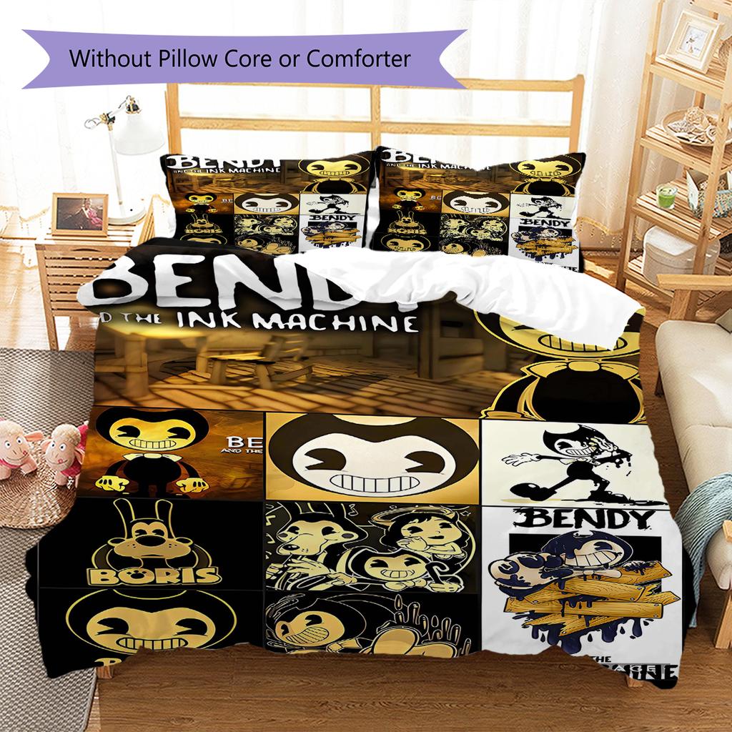 Bendy Pattern Bedding Quilt Set Quilt Cover Pillowcase Home Decoration Gift (1 * duvet cover + 2 * pillowcase, without core)