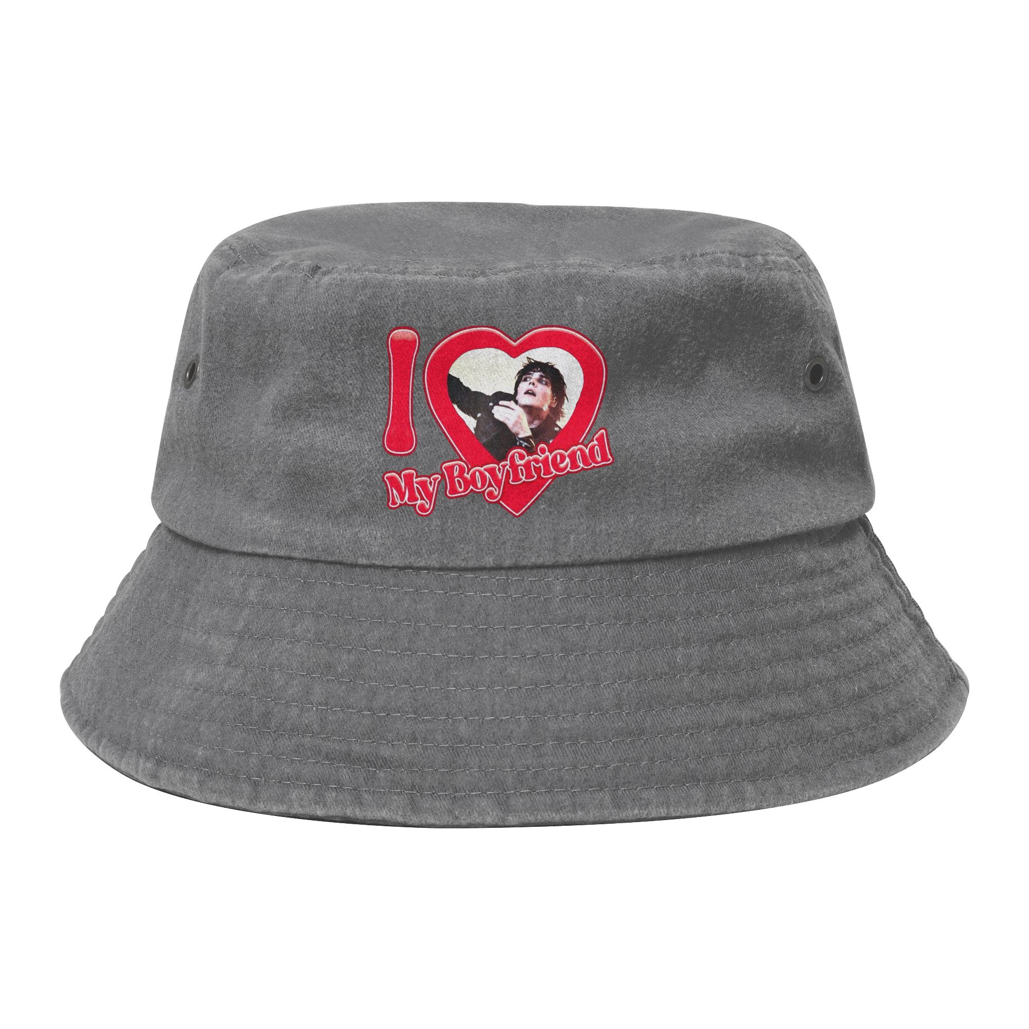 Travel Headwear I love Gerard Way My Chemical RoUnisexce Bucket Hat Harajuku Sun Hat  Boonie Hat Fishing FisherUnisex Hats Camping One Size