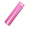 1pc Crochet Knitting Special Ruler Knitting Tool Sweater Needle Ruler Gauge Crochet Hooks Measuring Tool Knitting Gauge ABS Plastic Rulers