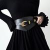 Retro Leather Elastic Belt - Light Luxury & Versatile Waist Chain for Autumn/Winter