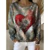 Womens Round Neck Pullover Sweatshirt With 3D Christmas Tree Print Casual Comfort Fit 2025