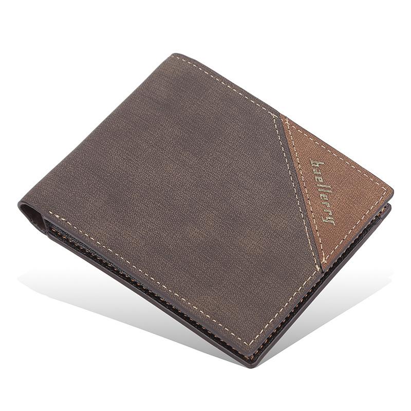 Men's Short Wallet Thin Multi-Card Wallet Youth Horizontal Open Wallet