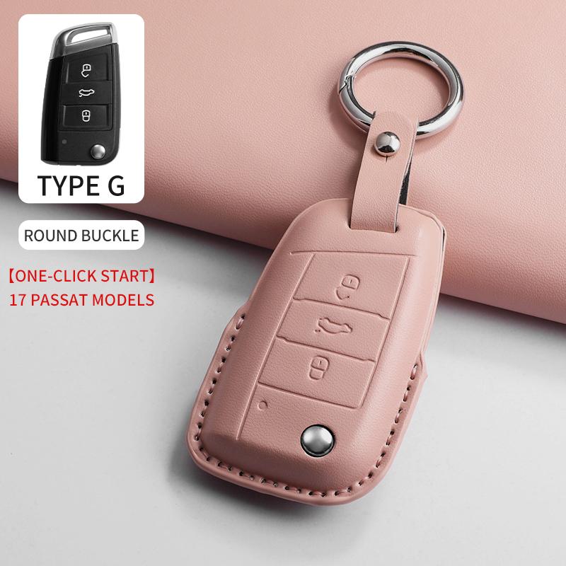 

Car Key Case Cover For Vw Volkswagen Tiguanl Phev Tacqua T-Cross Touareg X Auto Key Holder Protection Shell Garnish Accessories
