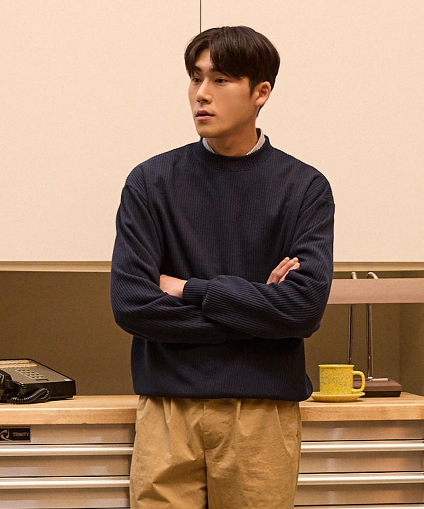 Peideomeonteu [2Pack] Knit Round Sweatshirt (Type A)