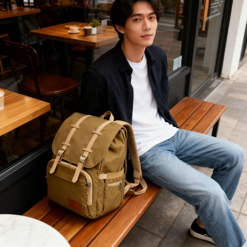 Laptop Backpacks 15.6 Inch Laptop Backpack Canvas Large Capacity School Travel Daypack