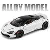 1:24 McLaren 720S Legeringsracerbilmodell Støpt metall Sportsbilmodell Simulering Lyd og lys Samleobjekter Barneleker Guttegave