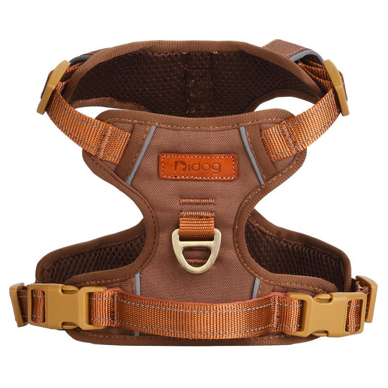 Retro Brustgurt Haustierbedarf Weste Zugleine Hundezugleine Klein Frisch Neuer Stil XS brown