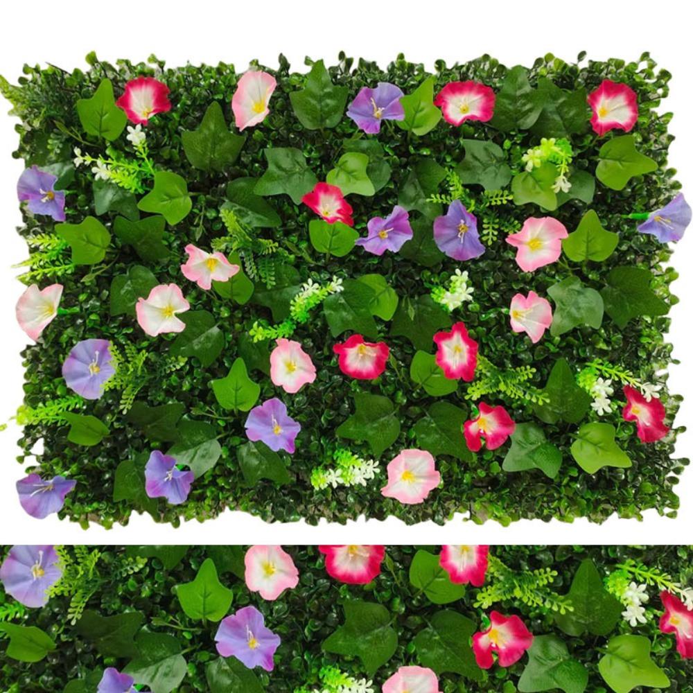 Flower Artificial Eucalyptus Carpet 60*40cm Artificial Fern Grass  Privacy Screen