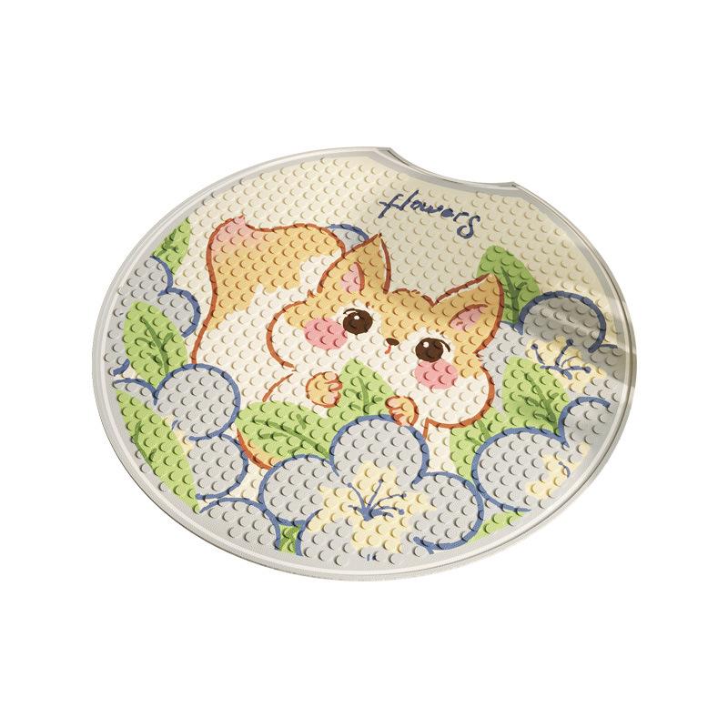 Special Non-Slip Pvc Floor Mat In The Bathroom, Round Bath, Shower Room, Anti-Drop Suction Cup Mat, Shower Room Massage Foot Mat