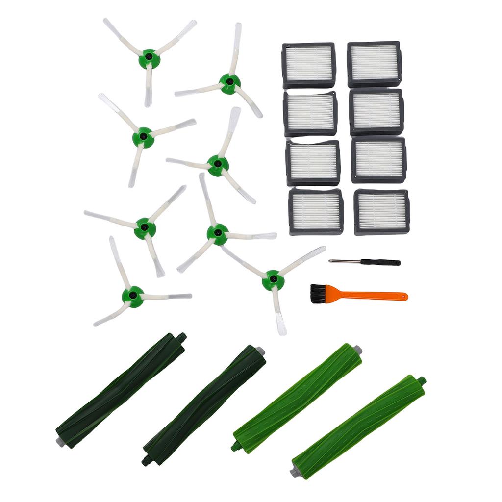24Pcs Set Vacuum Cleaner Replacement Parts Accessories Fit for I3 Series 3 Pairs Roller Brush 8 Filters 8 Side Brushes
