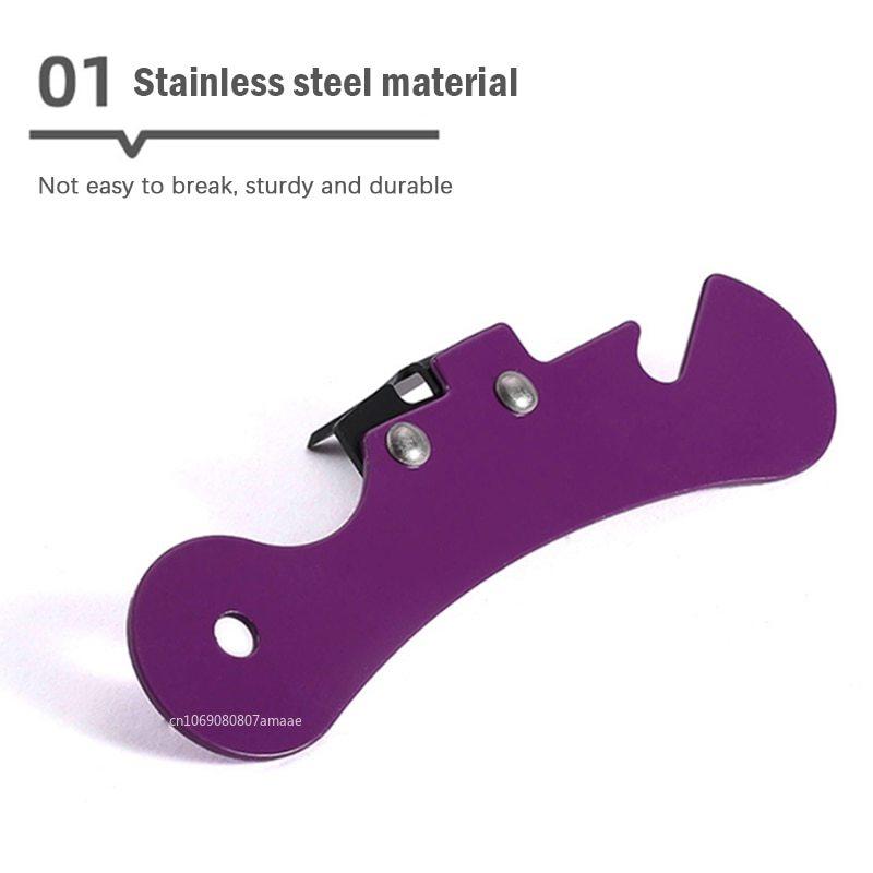 Portable Bottle Jar Opener Kitchen Gadget Portable Can Opener for Emergency Bottle Opener Party Simple Canning Knife 4 Colors