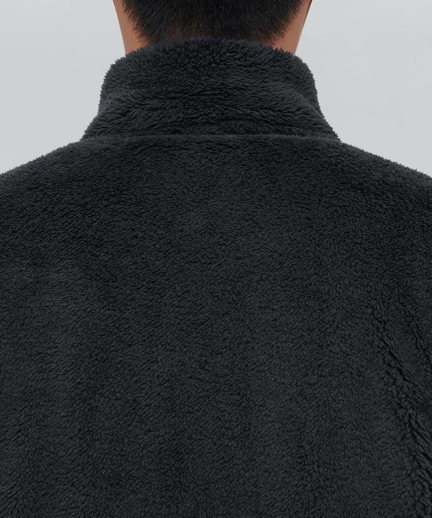 Musinsa Standard Shaggy Fleece Zip-Up Jacket [Black]