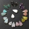 2pcs High Quality Heart Shape Natural Stone Pendant Charm for DIY Necklace Making Jewelry Finding Necklace Accessories Wholesale