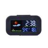 Weather Station Clock with Color Display - Temp & Humidity Monitor, Backlit for Kids & Teens, Perfect for Bedroom & Dorm Desk