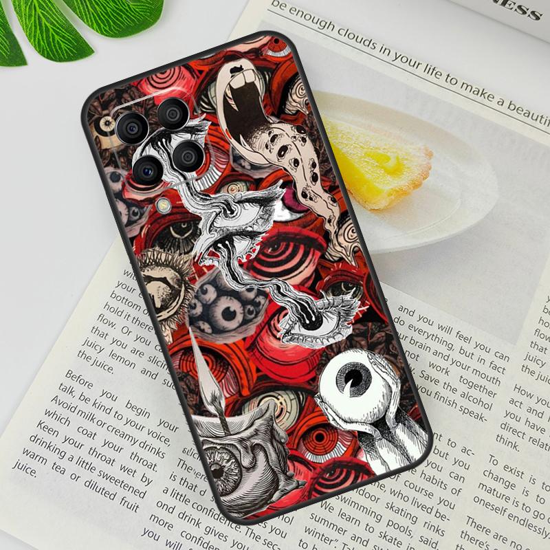 Scary Face Eyes Case For Samsung Galaxy M12 M11 M13 M14 M15 M06 M16 M36 M56 M31 M53 M32 M52 M35 M55 M34 M54