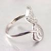 White 'Goddess' Silver Ring