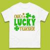 One Lucky Teacher Mens T-Shirt Womens Tops Tees