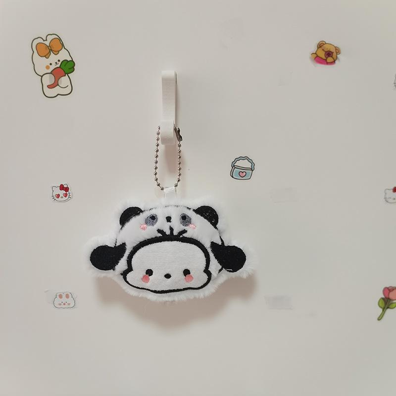 New Type of Drag Head Pachy Dog Plush Keychain Cute Student Bag Pendant Cartoon Puppy Doll