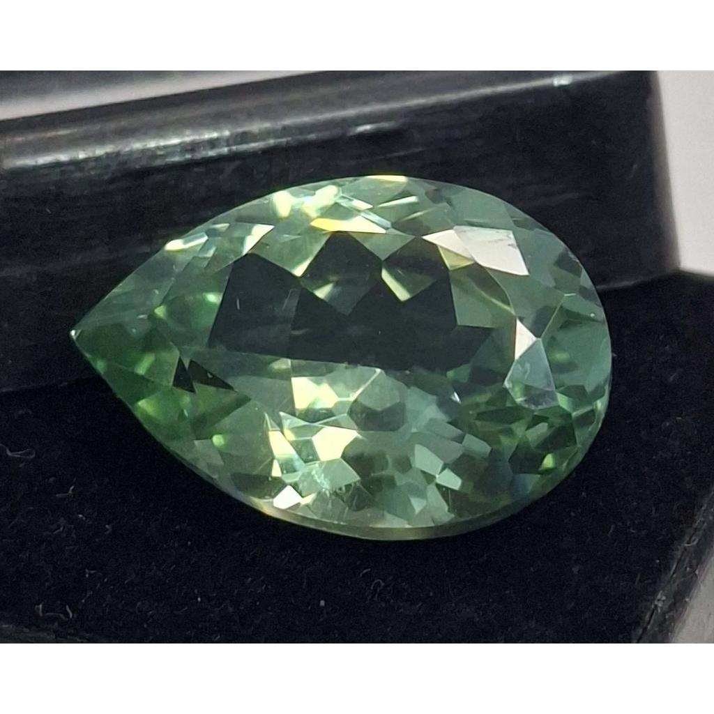 Pear Cut Natural Green Sapphire 12-14 Ct Fabulous Certified Loose Gemstone