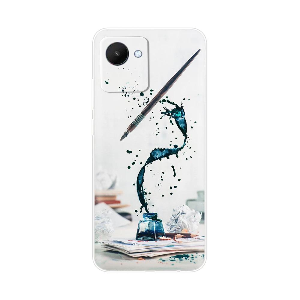 Etui Torba na Telefon Komórkowy Do Realme C30 Etui RealmeC30S Pokrowiec Do OPPO Realme C30S C30 s RealmeC30 Miękki Przezroczysty Silikonowy Tylny Pokrowiec