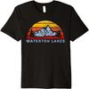 Waterton Lakes Retro Mountain Sunset T-shirt